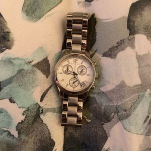 Michael Kora silver watch